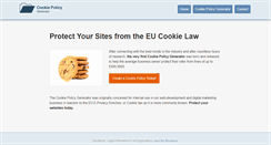 Desktop Screenshot of cookiepolicygenerator.com