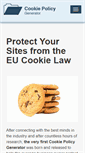 Mobile Screenshot of cookiepolicygenerator.com